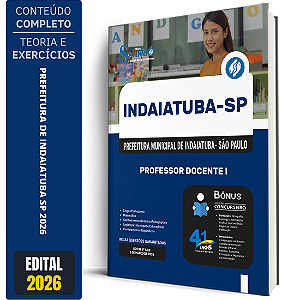 Apostila Prefeitura de Indaiatuba SP 2026 - Professor Docente 1