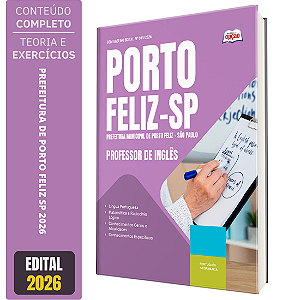 Apostila Prefeitura de Porto Feliz SP 2026 - Professor de Inglês