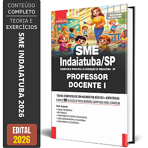 Apostila SME Idaiatuba SP 2026 - Professor Docente 1