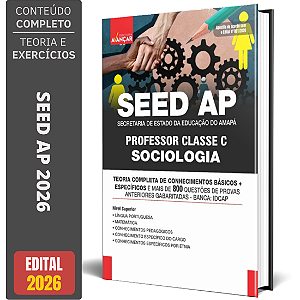 Apostila SEED AP 2026 - Professor Classe C - Sociologia