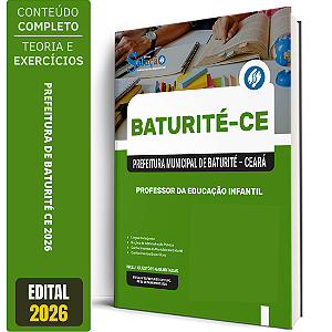 Apostila Prefeitura de Baturité CE 2026 - Professor da Educação Infantil