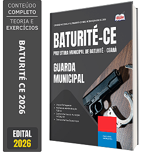 Apostila Prefeitura de Baturité CE 2026 - Guarda Municipal