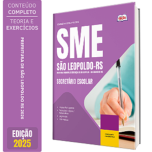 Apostila Prefeitura de São Leopoldo RS 2026 - Secretário Escolar