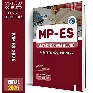 Apostila MP ES 2026 Agente Técnico - Pedagogo