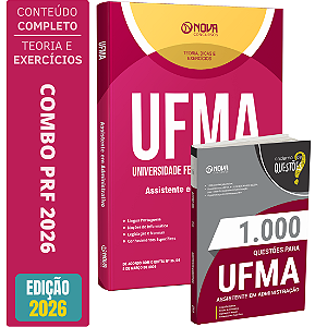 Kit UFMA 2026 Apostila Assistente em Administração + Caderno de Questões