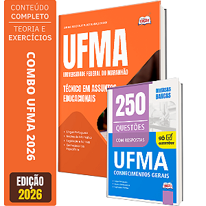 Kit UFMA 2026 Apostila Técnico em Assuntos Educacionais + Caderno de Questões