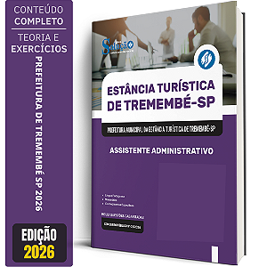 Apostila Prefeitura de Tremembé SP 2026 - Assistente Administrativo