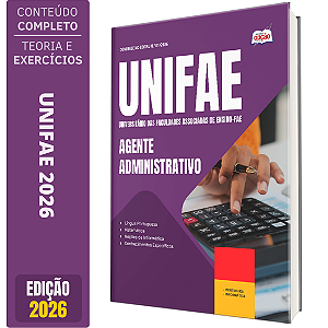 Apostila UNIFAE 2026 - Agente Administrativo