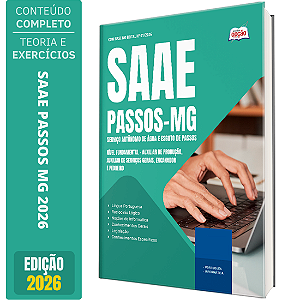 Apostila SAAE Passos MG 2026 - Auxiliar de Serviços Gerais