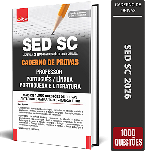 Caderno de Provas SED SC Professor - Língua Portuguesa e Literatura
