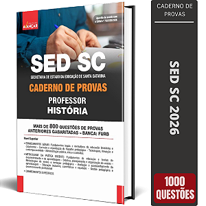 Caderno de Provas SED SC 2026 Professor - Arte