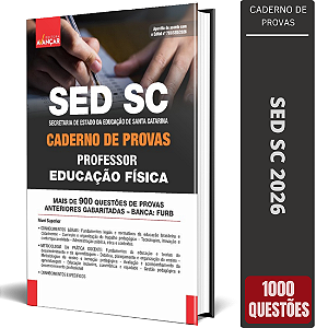 Caderno de Provas SED SC 2026 Professor - Educacao Fisica