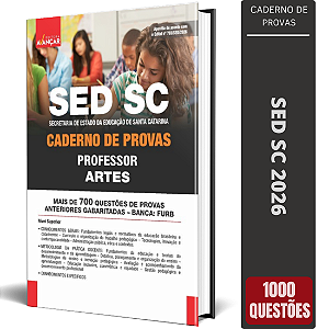 Caderno de Provas SED SC 2026 Professor - Artes