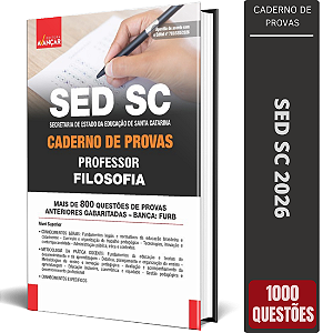 Caderno de Provas SED SC 2026 Professor - Filosofia