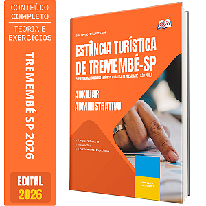 Apostila Prefeitura de Tremembé SP 2026 - Auxiliar Administrativo
