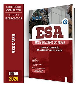 Apostila ESA 2026  Curso de Formação de Sargento - Área: Saúde