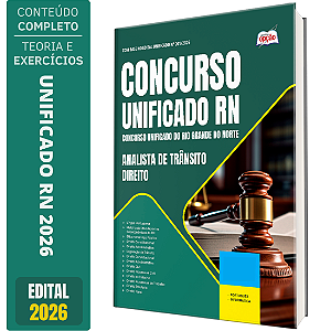 Apostila Unificado RN 2026 Analista de Trânsito - Direito