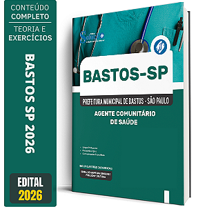 Apostila Prefeitura de Bastos SP 2026 - Agente Comunitário de Saúde