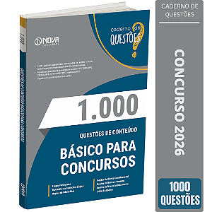 Livro 1.000 Questões Gabaritadas de Conteúdos Básicos para Concursos 2026