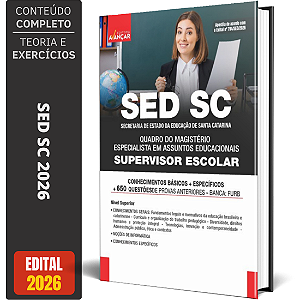 Apostila SED SC 2026 Quadro do Magistério – Supervisor Escolar