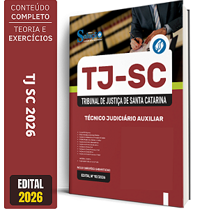 Apostila Solução TJ SC 2026 - Técnico Judiciário Auxiliar