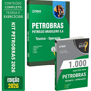 KIT Petrobras 2026 - Apostila Técnico Operação + 1000 Questões