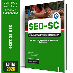 Apostila SED SC 2026 Professor - Língua Portuguesa e Literatura