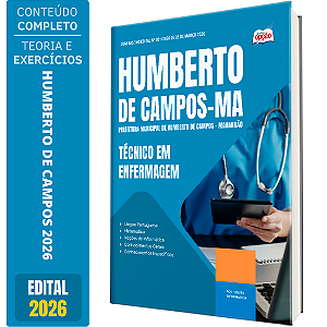 Apostila Prefeitura de Humberto de Campos MA 2026 - Técnico em Enfermagem