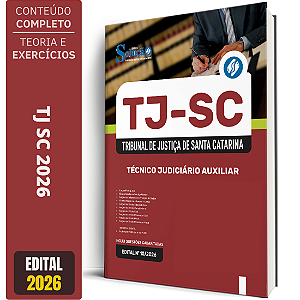 Apostila TJ SC 2026 - Técnico Judiciário Auxiliar