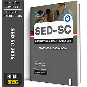 Apostila SED SC 2026 Professor - Sociologia