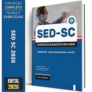 Apostila SED SC 2026 Professor - Língua Estrangeira - Inglês