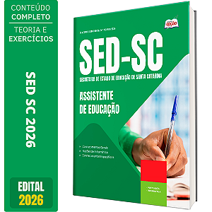 Apostila SED SC 2026 - Assistente de Educação