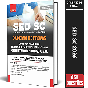 Caderno de Provas SED SC 2026 Quadro do Magistério – Orientador Educacional