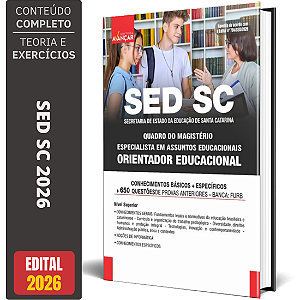 Apostila SED SC 2026 Quadro do Magistério – Orientador Educacional