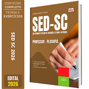 Apostila SED SC 2026 Professor - Filosofia