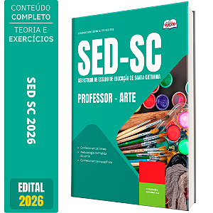 Apostila SED SC 2026 Professor - Artes