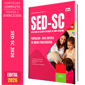 Apostila SED SC 2026 Professor - Anos Iniciais Ensino Fundamental