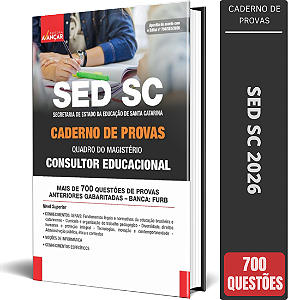 Caderno de Provas SED SC 2026 Quadro do Magistério – Consultor Educacional