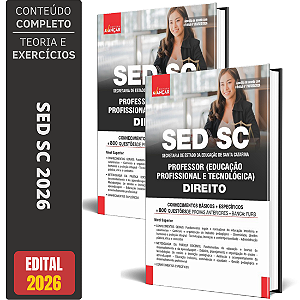 Apostila SED SC 2026 Professor - Direito