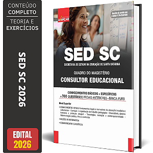 Apostila SED SC 2026 Quadro do Magistério – Consultor Educacional
