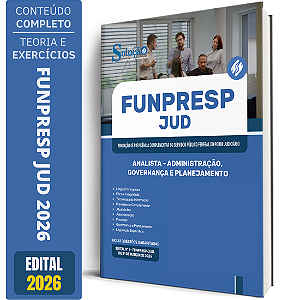 Apostila FUNPRESP JUD 2026 Analista - Administrativo, Governança e Planejamento