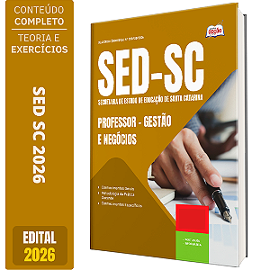 Apostila SED SC 2026 Professor - Gestão e Negócios