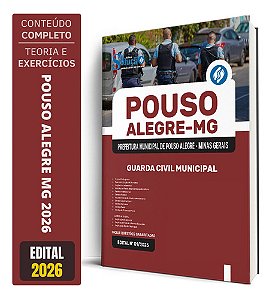 Apostila Prefeitura de Pouso Alegre MG 2026 - Guarda Civil Municipal