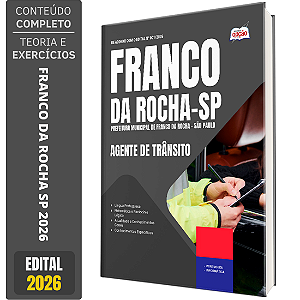 Apostila Prefeitura de Franco da Rocha SP 2026 - Agente de Trânsito