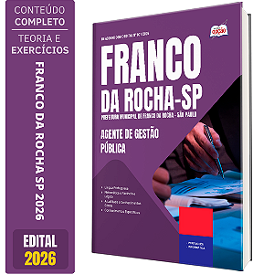 Apostila Prefeitura de Franco da Rocha SP 2026 - Agente de Gestão Pública