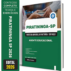 Apostila Prefeitura de Piratininga SP 2026 - Agente Educacional