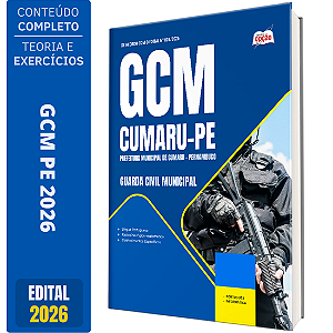 Apostila Prefeitura de Cumaru PE 2026 - Guarda Civil Municipal