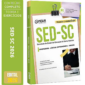 Apostila SED SC 2026 Professor - Língua Estrangeira - Inglês