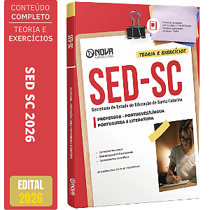 Apostila SED SC 2026 Professor - Língua Portuguesa e Literatura