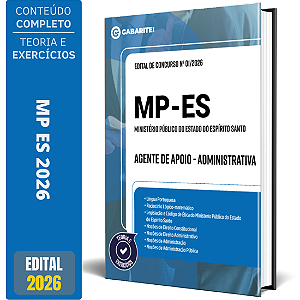 Apostila MP ES 2026 Agente de Apoio - Administrativa